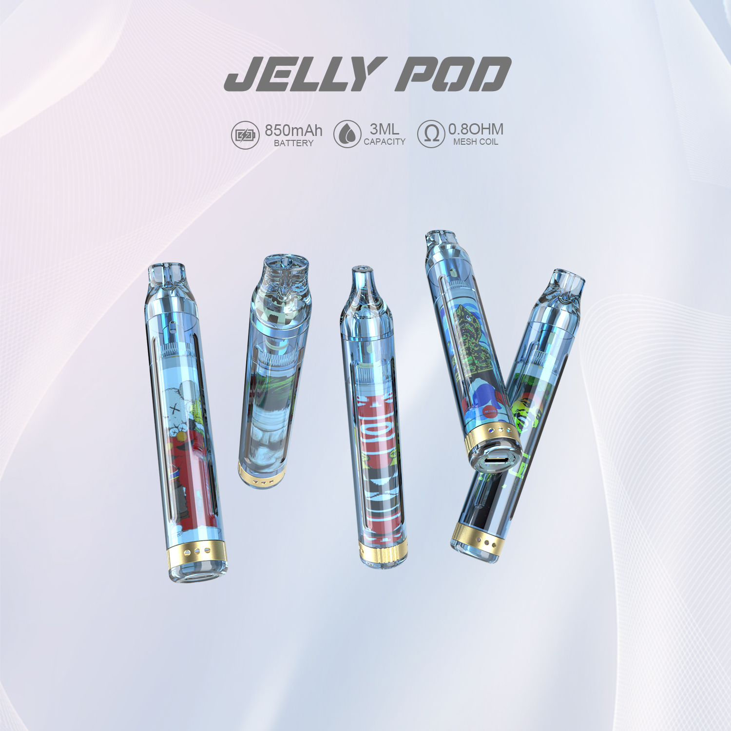 Jelly Pod-Bleu