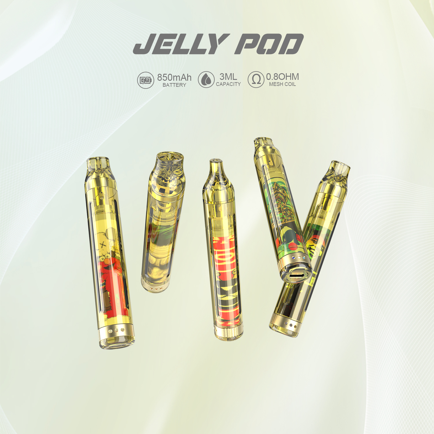 Jelly Pod-Bleu